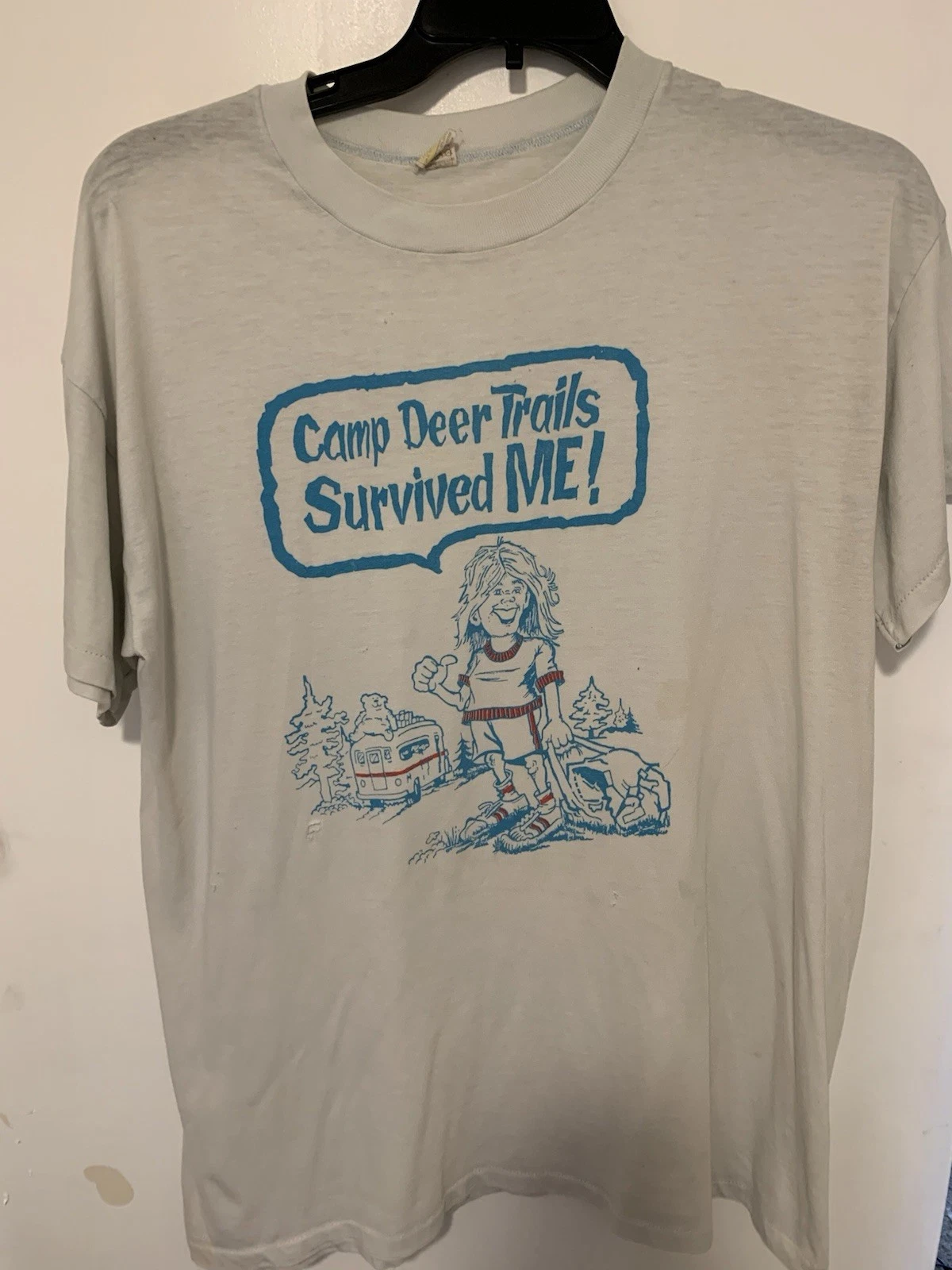 Vintage Camp Deer Trails T Shirt Size XL