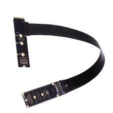 M.2 NVMe Extender NGFF MKey PCIe SSD Extension Card Angled PCB Cable 30cm