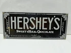 VINTAGE SEALED ANDE ROONEY’s HERSHEY’s CHOCOLATE PORCELAIN SIGN  12” X 5”