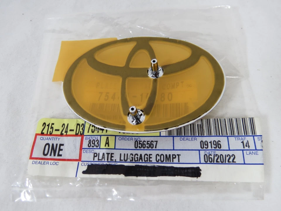 Toyota MR2 Spyder 2000-2005 emblema delantero cromo insignia símbolo logotipo genuino OEM Foto 2 de 2