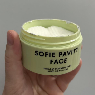 Authentic SOFIE PAVITT FACE Micellar Makeup Removing Cleansing Pads 35pads/ pack