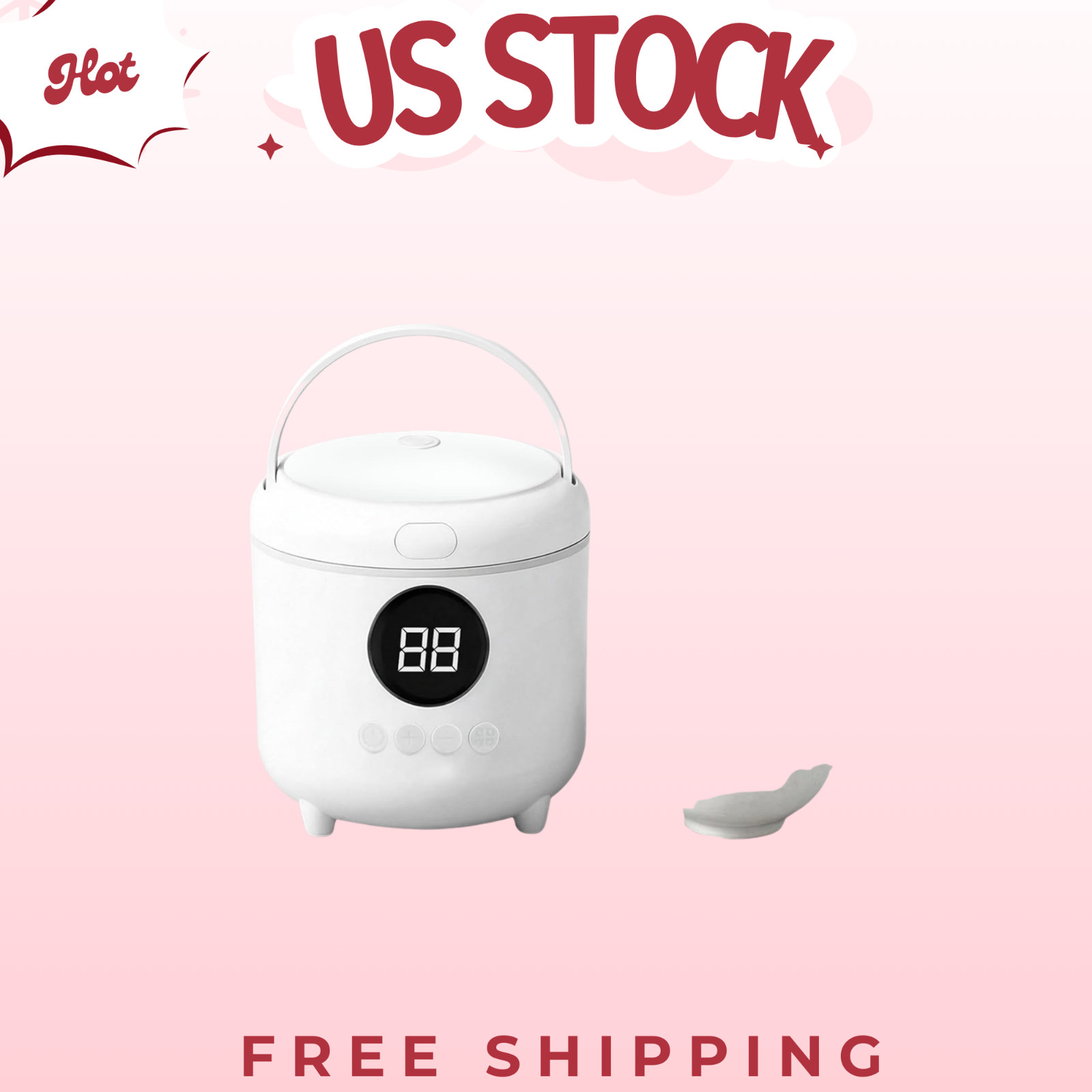 mini rice cooker with timer, 2-cups uncooked/4-cups cooked