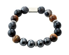 Colantotte Loop EN Magnetic Accessory Tiger Eye x Hawk's Eye Limited LL 18.5cm