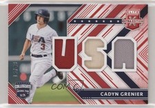 2018 Panini Elite Extra Edition USA Materials Red 16/49 Cadyn Grenier rf4
