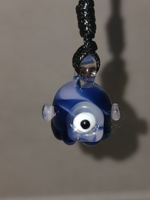 Handcrafted Glass One Eye Monster Style Pendy
