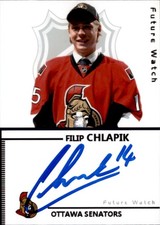 Filip Chlapik Signed Auto 2.5 x 3.25 Photo NHL Ottawa Senators #2