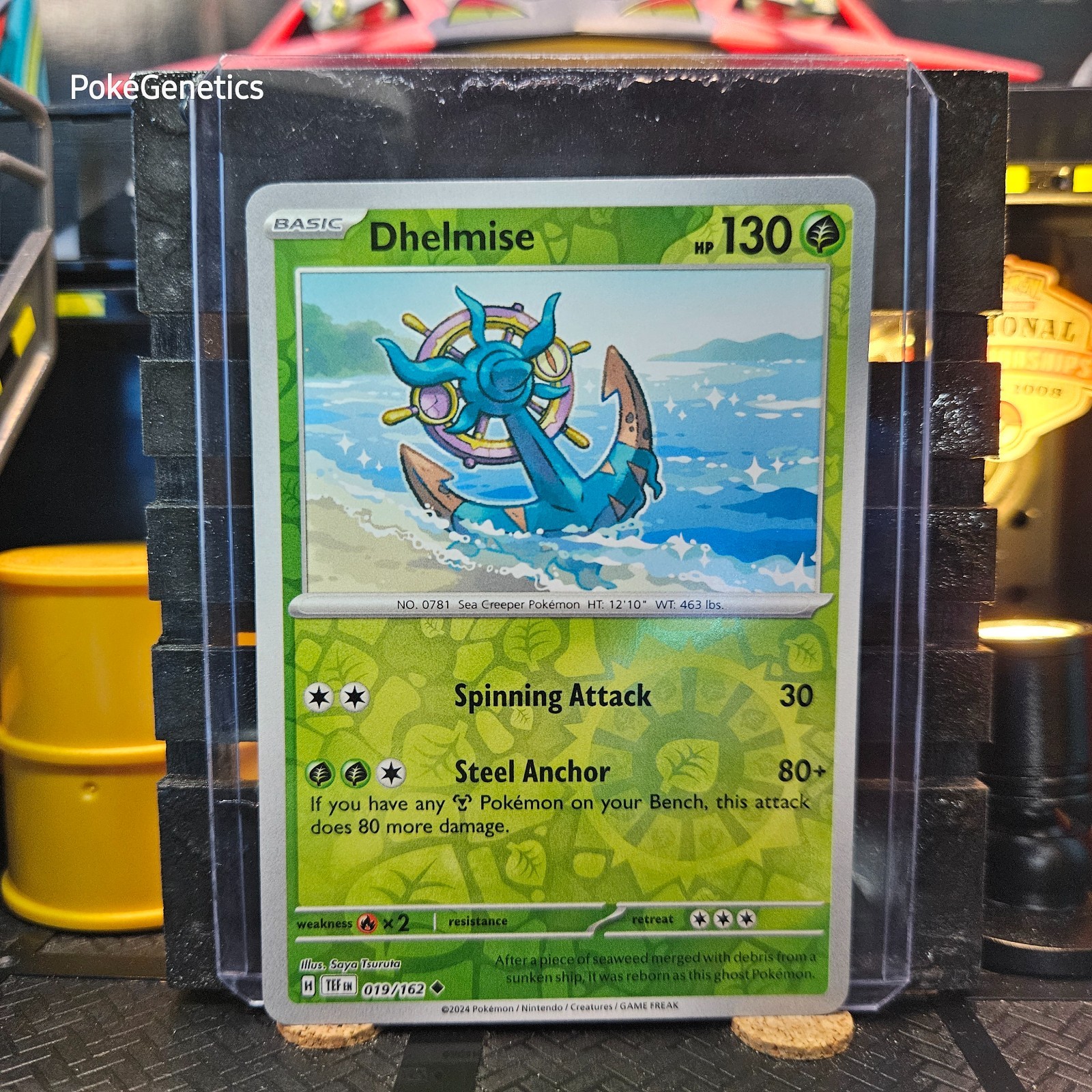 Dhelmise Temporal Forces Reverse Holo Pokémon TCG 019/162 Scarlet & Violet SV05