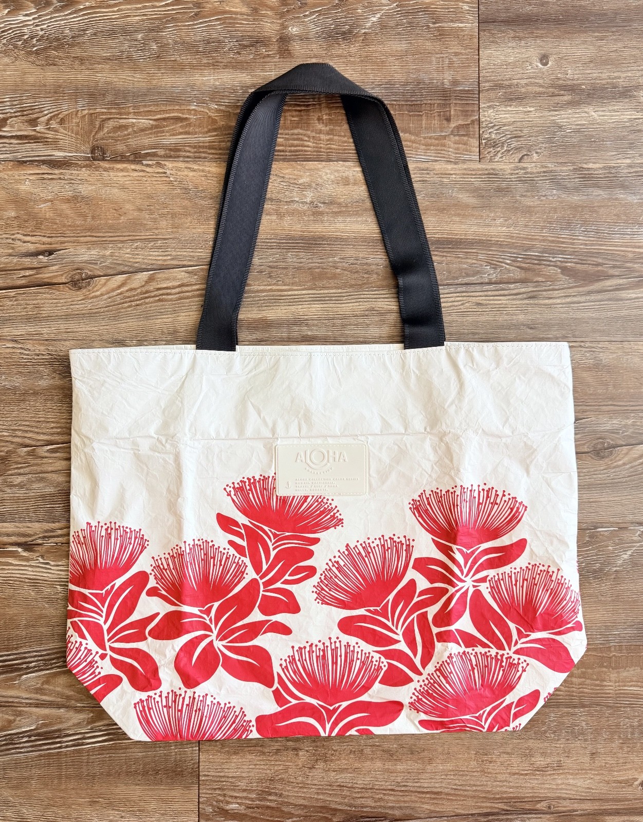Aloha Collection Ohia Lehua Day Tripper Tote Bag Red Big Island ‘23 May Day