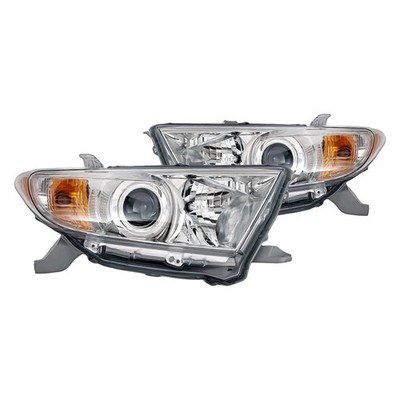 For Toyota Highlander 11-13 Driver & Passenger Side Headlight Set Standard Line