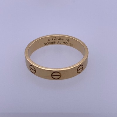 18k Cartier Yellow Gold LOVE Wedding Band