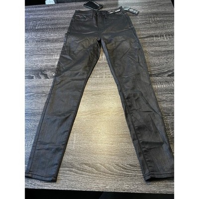 KENDALL + KYLIE The Kontour High Rise Black Coated Skinny Jeans - Size 1/25 NWT