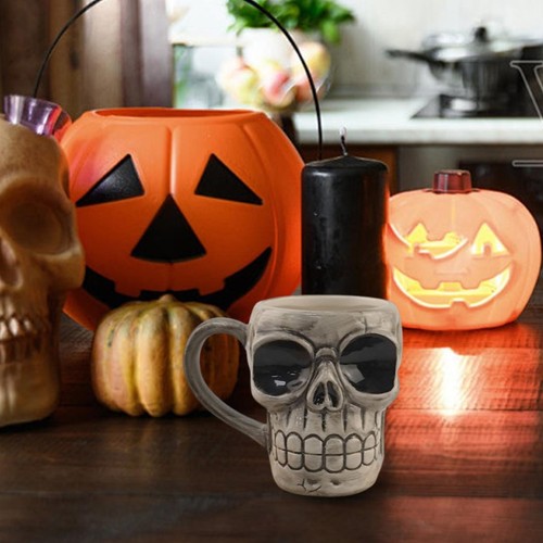 Tazza ceramica Halloween spaventosa testa di mostro tazza caffè per casa bere bevande - Foto 21 di 22