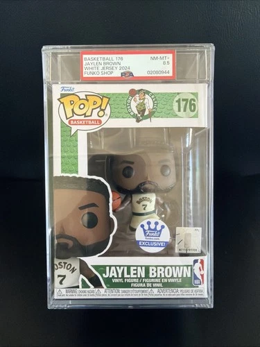 Funko Pop! NBA: JAYLEN BROWN Funko Shop Exclusive PSA 8.5 Celtics