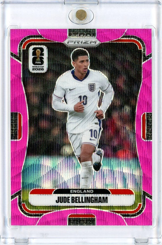 2026 Panini Prizm FIFA World Cup Jude Bellingham Pink Wave /65 England #114