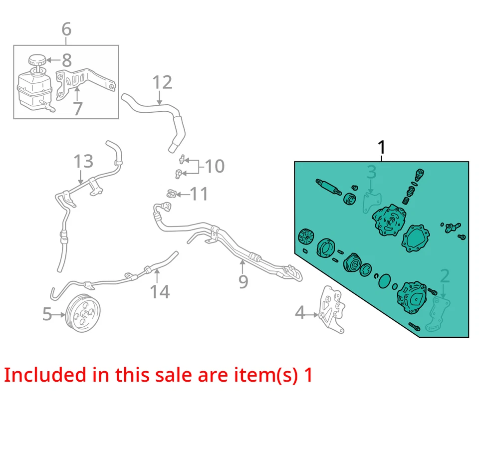 2000 Toyota Camry Power Steering Pump OEM 78K Miles - LKQ320556092 - Image 4 of 4