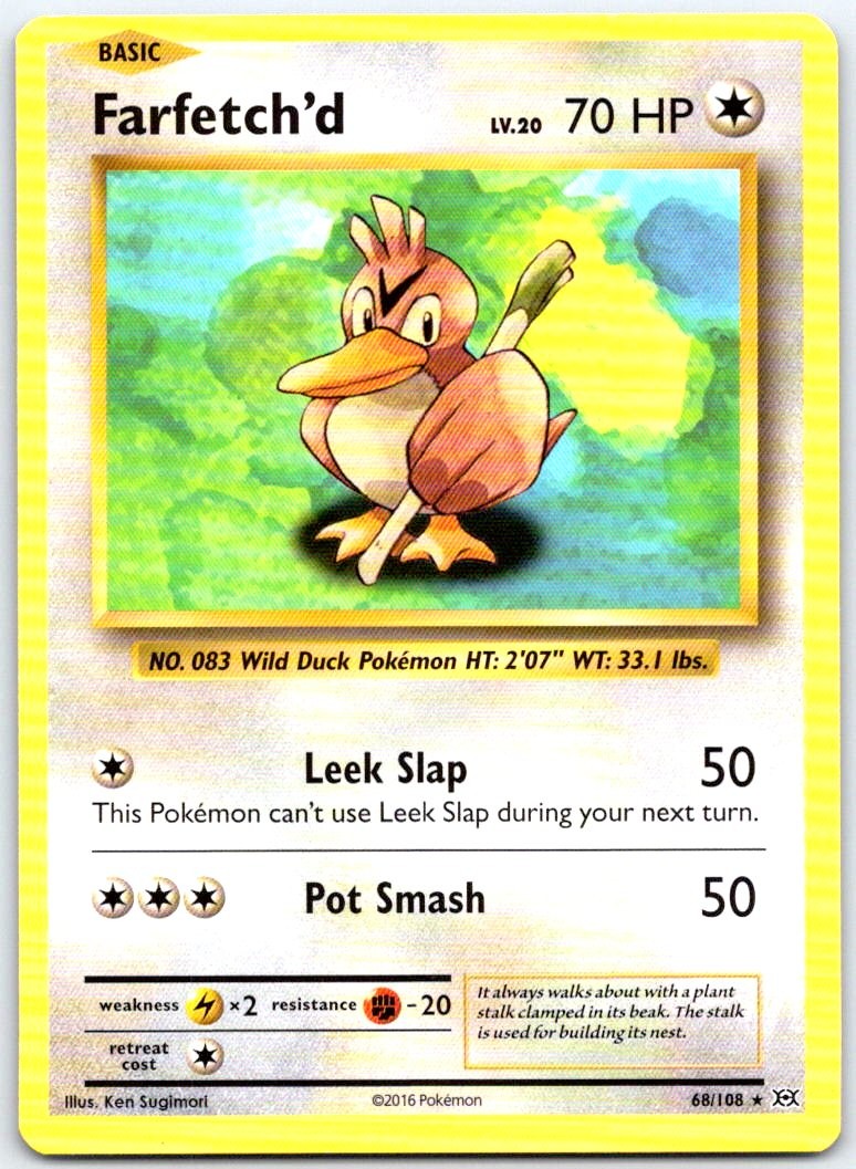 Farfetch'd Rare XY - Evolutions 68/108 LP