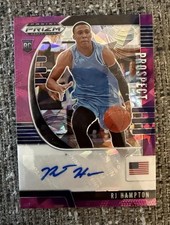 2020 Prizm Draft Picks RJ HAMPTON Purple Ice Prizm Auto /99
