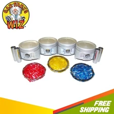 Engine Piston and Ring Kit Fits 83-89 Nissan 720 D21 Pathfinder Van 2.4L Z24