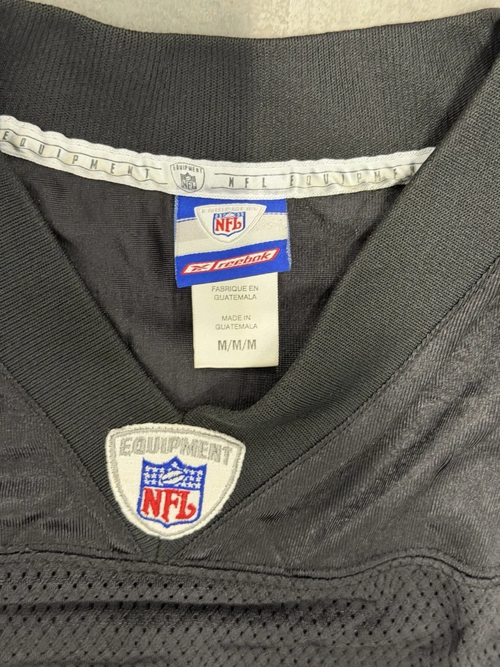 Camiseta deportiva Rich Gannon #12 Oakland Raiders NFL Reebok negra para hombre talla mediana Foto 3 de 4