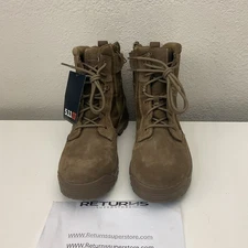 12395 5.11 Tactical Men's ATAC 2.0 6" Side Zip Desert Boots 10.5 R Dark Coyote