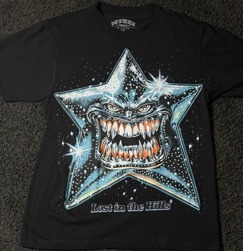 Lost In The Hills Star Tee Black Size x Large Brand New
