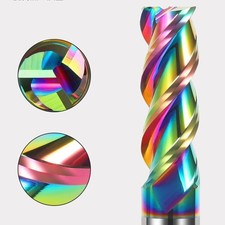 10Pcs U Shape 2.5mm 3 Flute End Mill carbide For Aliuminum CNC mill Cutter HR 