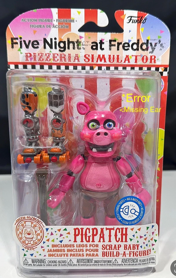 Funko Five Nights At Fredys PizZERIA 模拟猪牌可动人偶错误 PAC — 第 3/3 张图片