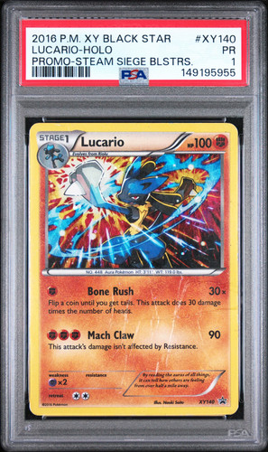 Lucario graded PSA 1 for sale on eBay