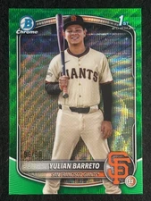 2025 Bowman Chrome - Yulian Barreto #BCP-229 Green /99