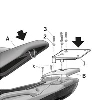 Shad GepäCkträGer (FüR: Gilera Nexus 250 I.E. M35 06-08 )