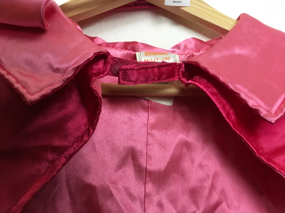 Gymboree Girls Dress Up Costume Pink Satin Cape Super Hero Size  M 7 12 Mask GUC - Image 4 of 4