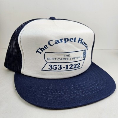 Vintage Carpet House Mesh Trucker Hat Snapback Dad Cap