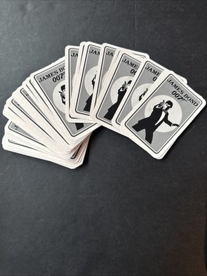 1990 German James Bond 007 Movies Moore Dalton Connery 32 Card Game MIB