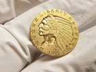 1911-S Indian Head Gold $5 Half Eagle Coin XF