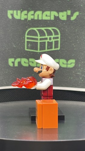 Minifigura personalizada LEGO NINTENDO MARIO WORLD FIRE MARIO y mini vitrina - Imagen 17 de 22