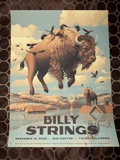 Billy Strings 2025 tour Poster 12-10- 20255 BoK Center Tulsa, OK. Shawn Ryan