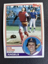1983 Topps #765 Bob Boone California Angels MLB baseball sports trading card 
