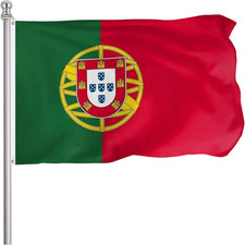 Portugal Portuguese Flag 3X5 Ft Outdoor, Vibrant Color Fade Resistant Portugal F