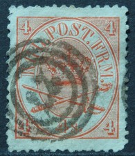 Denmark 1865 4sk SG 28 Used cat £16