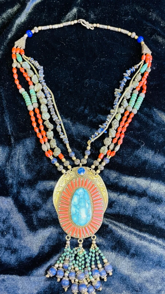 Tibetan stone deals necklace