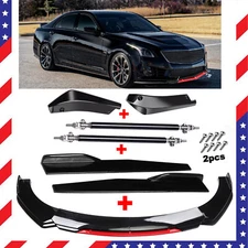 For Cadillac CTS ATS Front Rear Bumper Lip Spoiler Splitter Body Kit Side Skirt