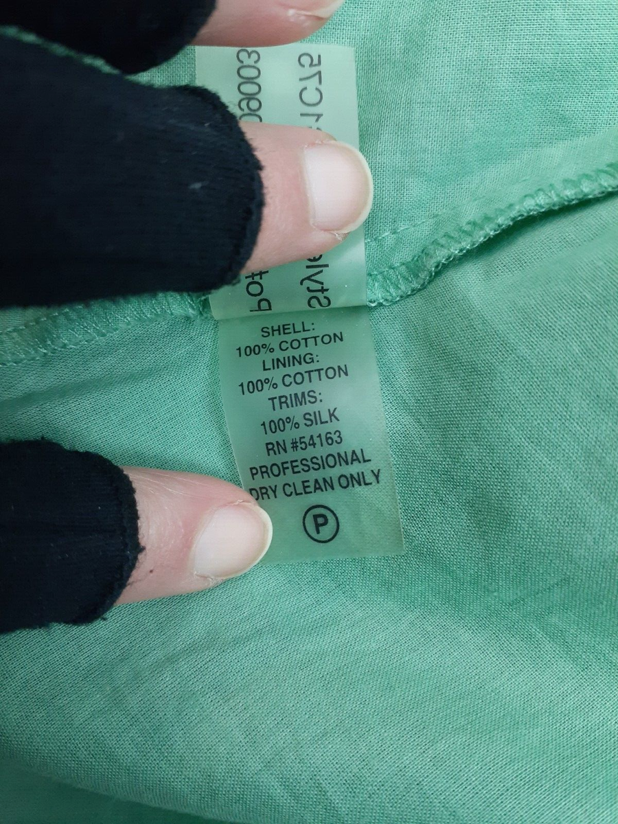 Calvin Klein Women's Sz 4 Mint Green Pleated A-Line Knee Length Dress Silk  Trim | eBay
