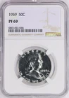 1959 Franklin Half Dollar 50c Proof NGC PF 69 (046)