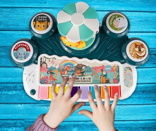 MalPlay Spieltisch mit Lerntafel interaktives Lernspielzeug für Kinder Motorik - Bild 6 von 12