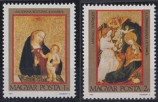 F-EX36455 HUNGARY 1983 MNH CHRISTMAS NAVIDAD RELIGION ART GOTICS PAINTING. 