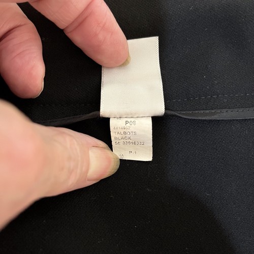 Talbots Hose Damen 10 schwarz Signature Stretch Schlitz Saum gerade Bein Hose - Bild 5 von 13