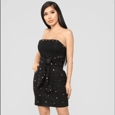 Fashion Nova Got 'Em All Suede Dress