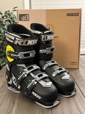 Roces Youth US 4-7 Idea Free Black/White Ski Boots Style 450492-00022