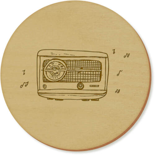 'Vintage Radio' Coaster Sets (CR016245) - Afbeelding 1 van 6