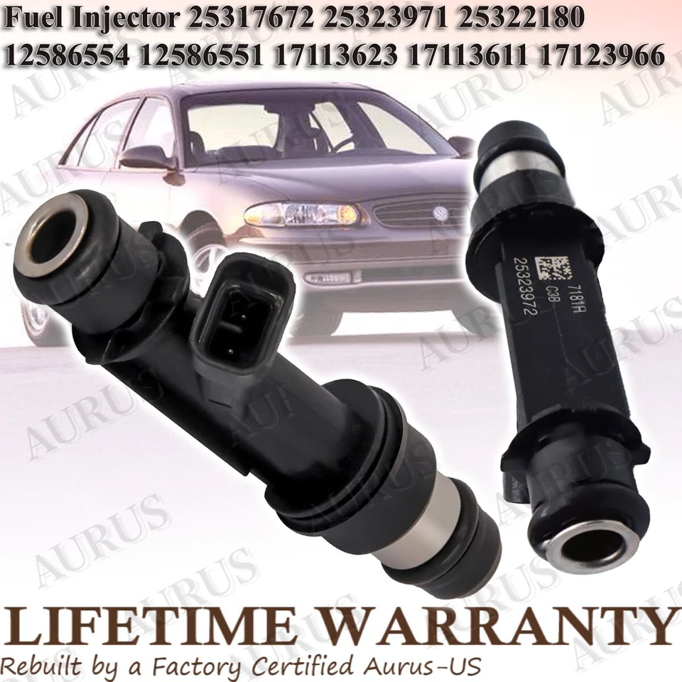 Inyectores de combustible X6 OEM DELPHI para 2001 2002 2003 2004 2005 Buick Park Avenue 3,8 L Foto 3 de 4